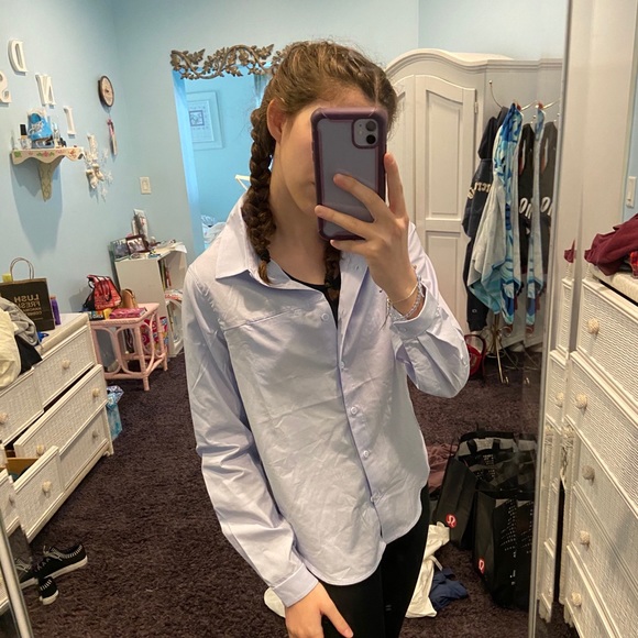 NWT Lululemon light blue blouse